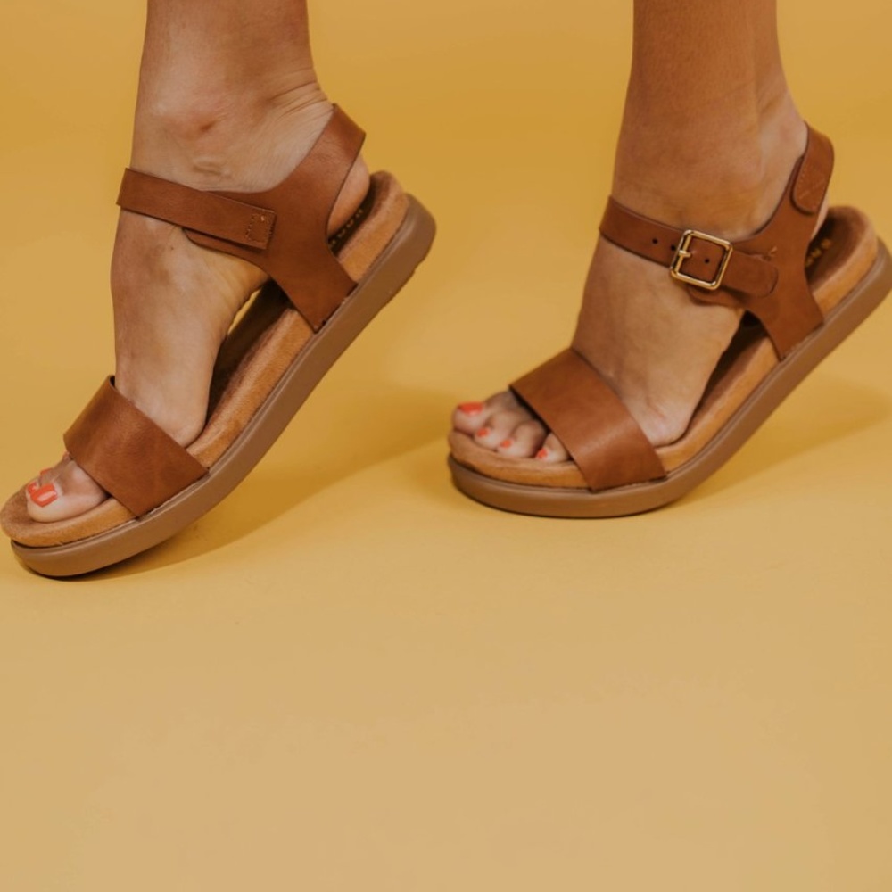 Tan Platform Sandals